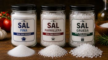 Sal fina, gruesa o parrillera: para qué es cada una y cómo recomiendan usarla los cocineros expertos