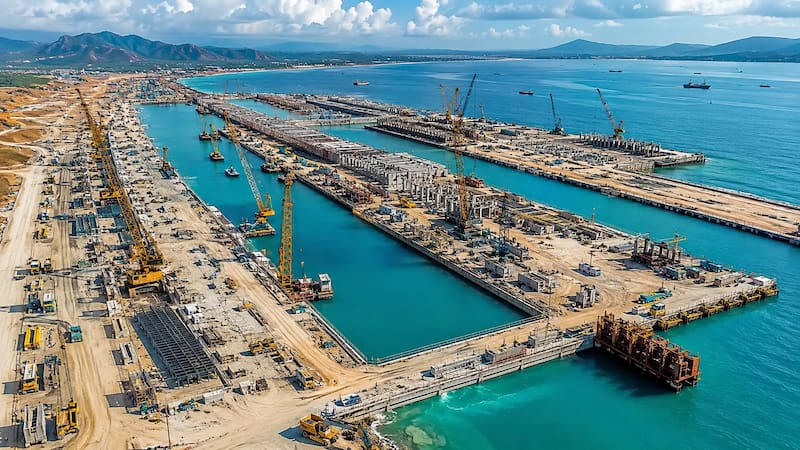 El complejo fue diseñado con criterios de sostenibilidad, que incluyen terrenos ganados al mar, plataformas elevadas para enfrentar el aumento del nivel del océano y una mayor reutilización de materiales durante la última construcción.