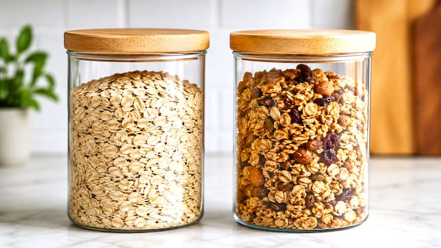 Avena o granola para el desayuno: cuál es la diferencia y cuál conviene comprar
