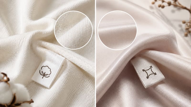 Mientras que el algodón es una fibra natural conocida por absorber la humedad, la lycra es una fibra sintética que destaca por su elasticidad.