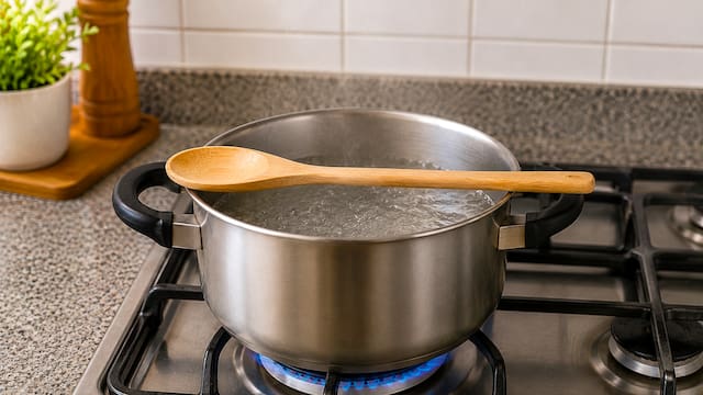 Colocar una cuchara de madera sobre una olla: para qué sirve y por qué muchos lo recomiendan