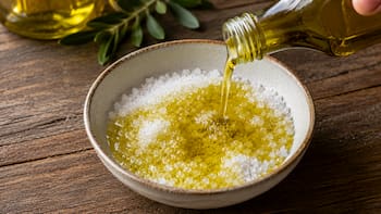 Mezclar aceite de oliva y sal gruesa: para qué sirve y por qué lo recomiendan