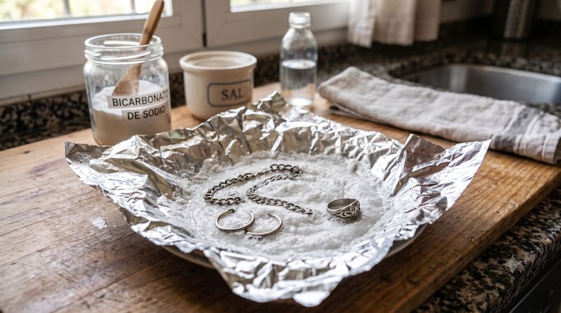 Mezclar bicarbonato de sodio, sal y agua en papel aluminio: para qué sirve y por qué lo recomiendan