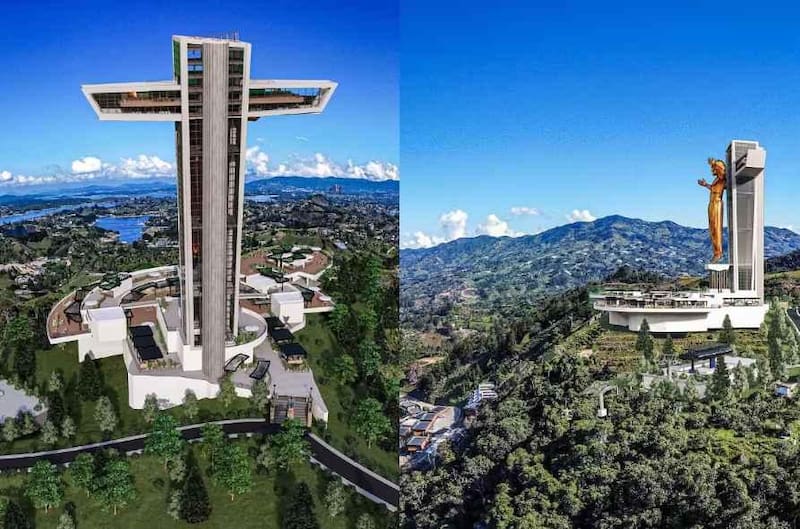 Se estima que alcanzará los 86 metros de altura, por lo que superará ampliamente al Cristo Redentor de Rio de Janeiro que mide 38 metros.