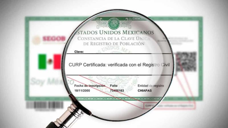 Trámite de la CURP biométrica en México