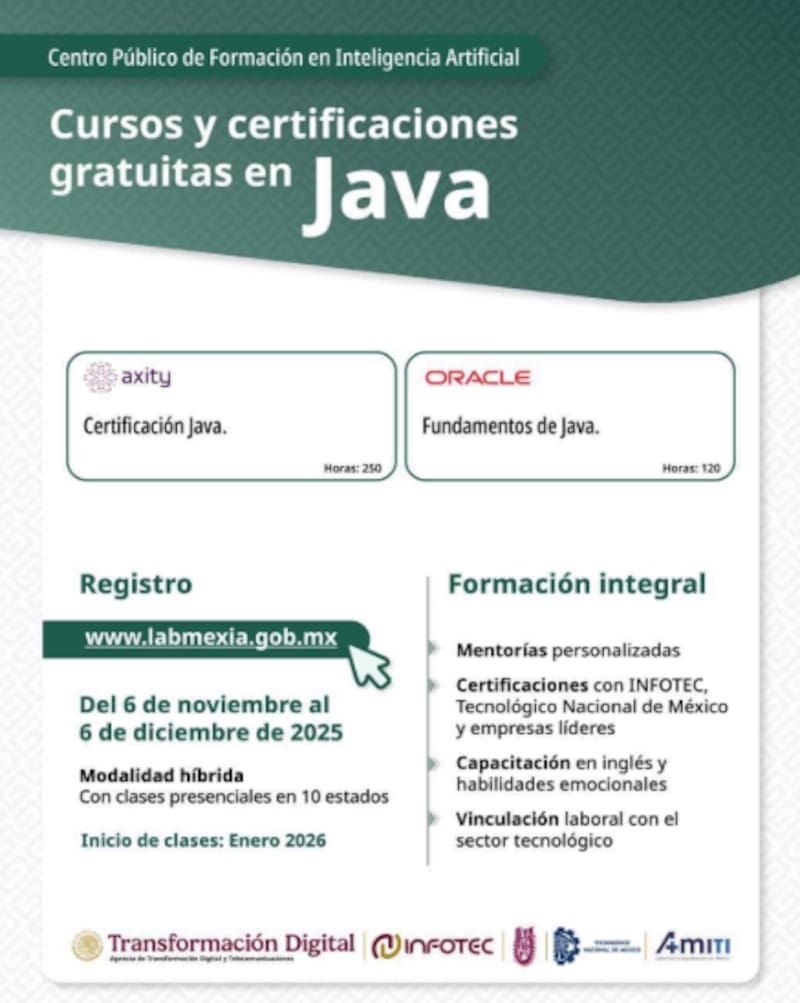 Cursos Java México