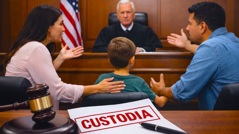 La justicia determina con quién se quedará el menor en base a qué es mejor, sin beneficiar a la madre predeterminadamente.