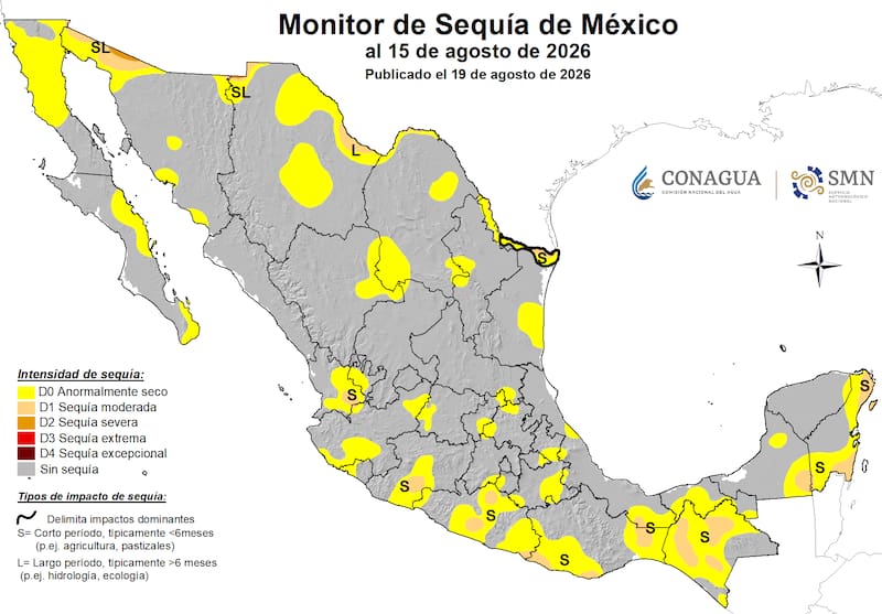 Seguía en México: municipios afectados.
