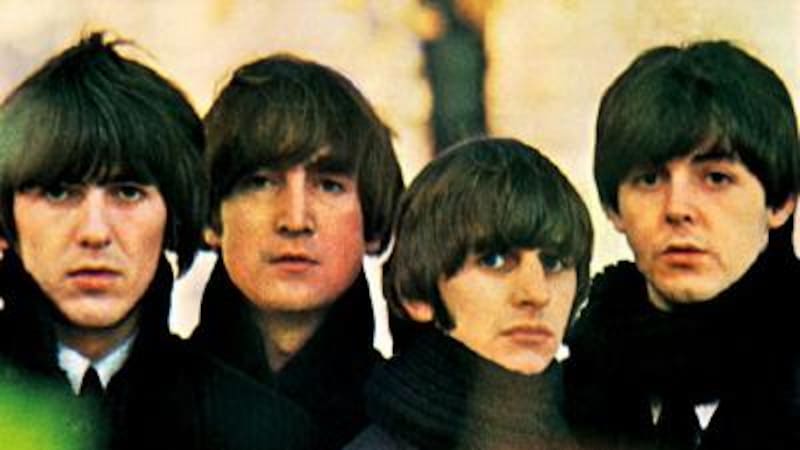 De izquierda a derecha: George Harrison, John Lennon, Ringo Starr y Paul McCartney.