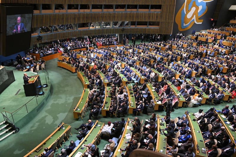 Debate general del 81.º período de sesiones de la Asamblea General de las Naciones Unidas (ONU) en la sede de la organización en Nueva York, Estados Unidos.