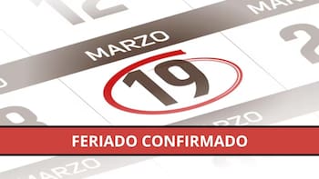 Declaran feriado el jueves 19 de marzo y estas personas tendrán una semana más corta