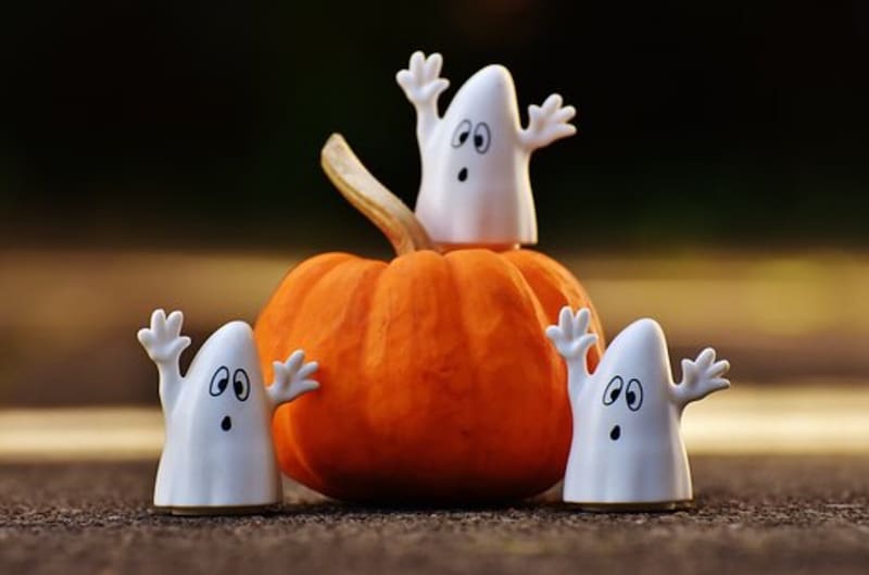 Decoraciones de Halloween.
