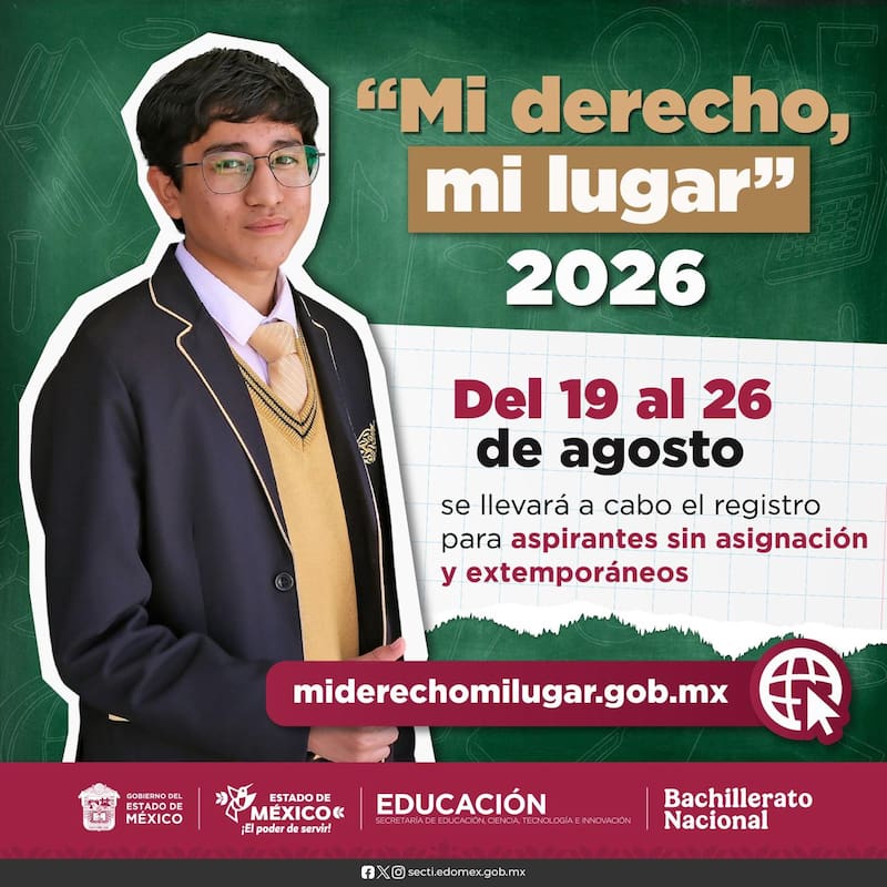 Estas son las fechas clave de Mi derecho, mi lugar 2026.