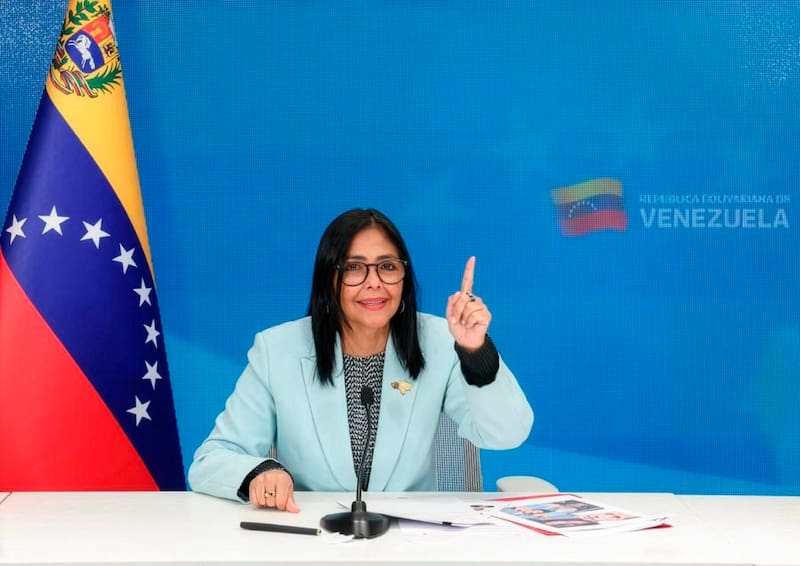 Delcy Rodríguez quedó a cargo de la presidencia tras la detención de Maduro. (Fuente: archivo)