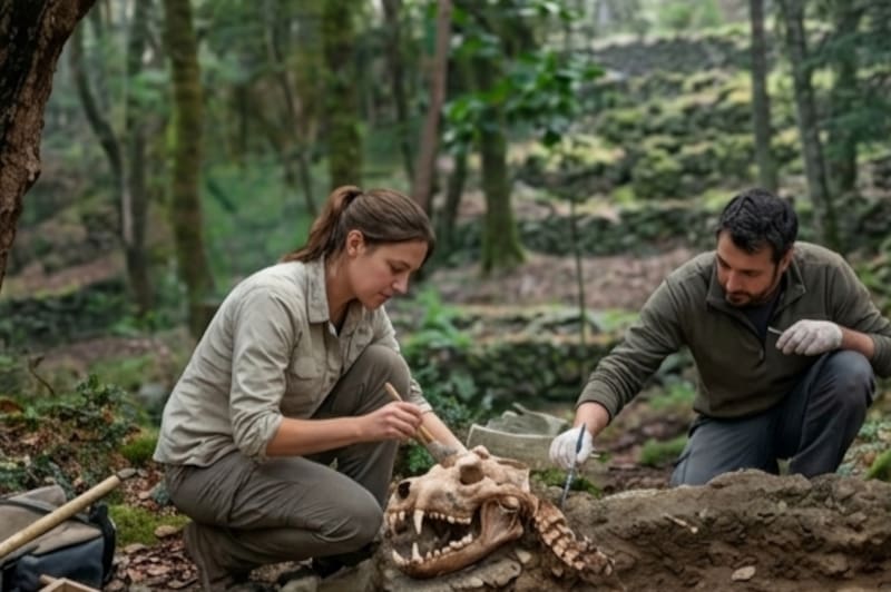 Descubren una nueva especie de "perro oso" que habitó en España hace 15,9 millones de años.