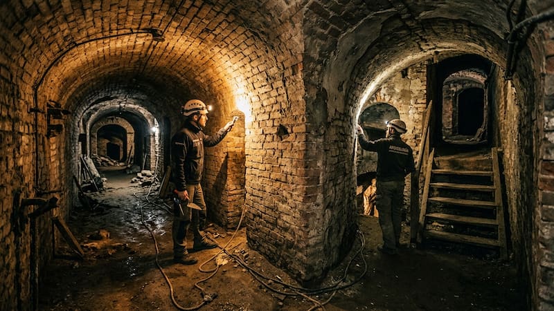 Descubrieron túneles y sótanos ocultos de hace más de 100 años.