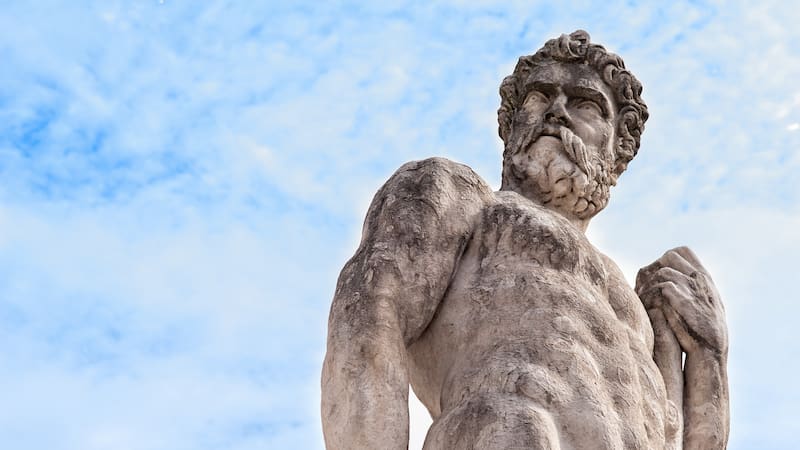 Hallaron en Ibiza, España, una estatua de madera histórica de Hércules