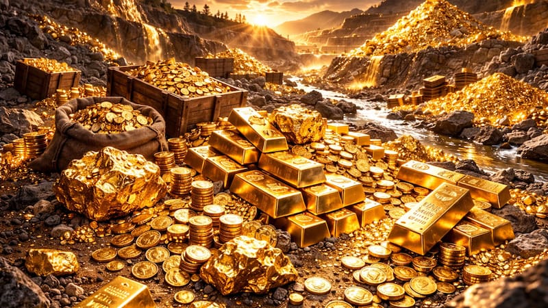 Descubrimiento del siglo: hallaron más de 100 toneladas de oro puro y este país tendrá riqueza eterna
Fuente: IA