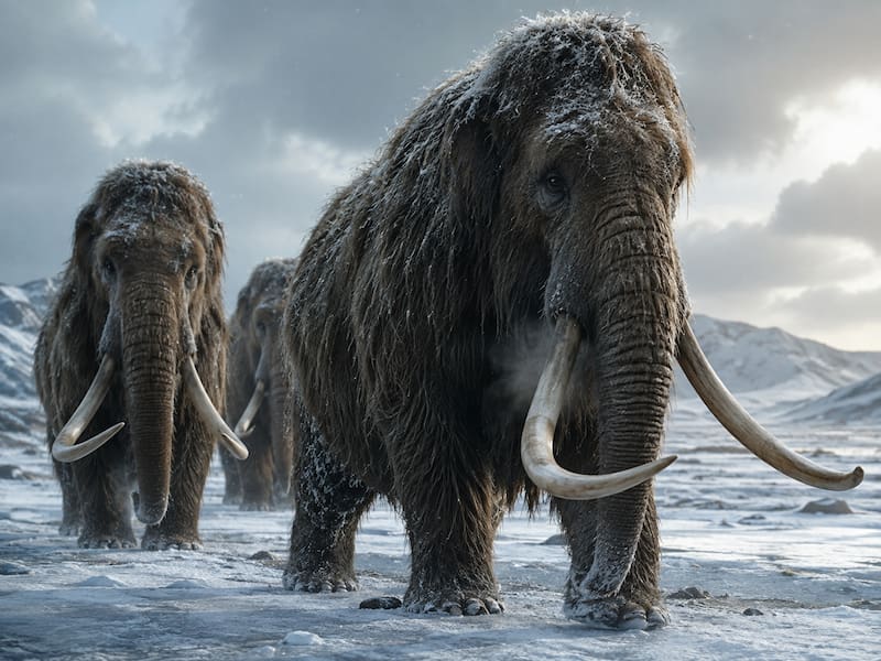 Descubrimiento | El ADN de más de 500 mamuts revela que los humanos de la Edad de Hielo preferían cazar hembras (Fuente: ChatGPT).