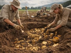 Hallazgo del siglo | Desentierran monedas y lingotes de oro en un campo sembrado: son de un solo país
