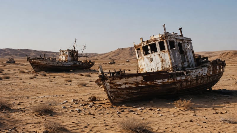 En 1960, la Unión Soviética decidió agotar dos ríos. 66 años después lo dejaron como uno de los desiertos más desolados del mundo.