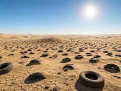 En 2004, enterraron más de 40 millones de neumáticos en el desierto: 17 años después se enfrentaron a un desastre nunca antes visto