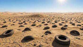 En 2004, enterraron más de 40 millones de neumáticos en el desierto: 17 años después se enfrentaron a un desastre nunca antes visto