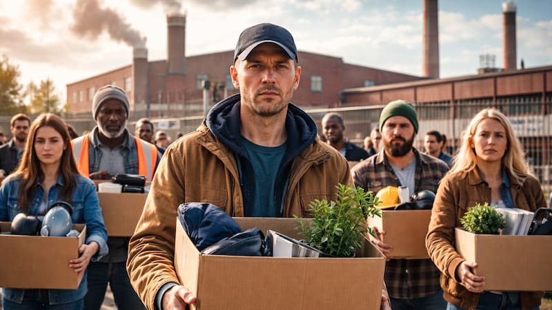 Se hace realidad la medida más temida: una ola de despidos masivos comenzó y estos empleados perderán sus puestos de trabajo (Imagen ilustrativa generada con Chat GPT)