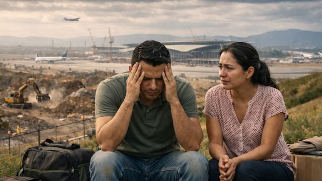 La construcción de un nuevo aeropuerto que hará desaparecer todo un barrio entero y forzará el traslado de cientos de familias