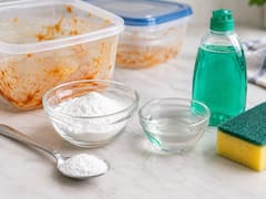 Para qué sirve limpiar los tuppers con dos cucharadas de bicarbonato, una cucharadita de agua y unas gotas de detergente