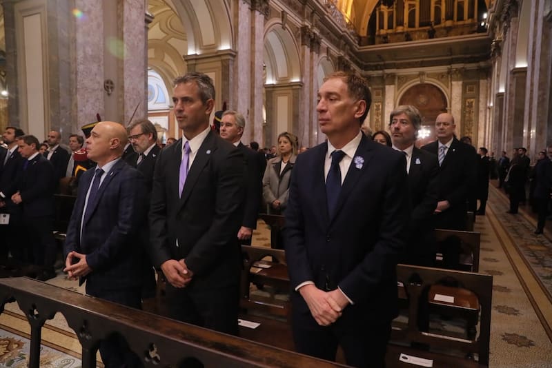 Diego Santilli y Martín Menem en el Tedeum del 9 de Julio (Prensa Presidencia)