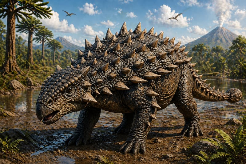 Hallazgo del siglo | Descubren un dinosaurio con “armadura de espinas”: vivió hace más de 100 millones de años.