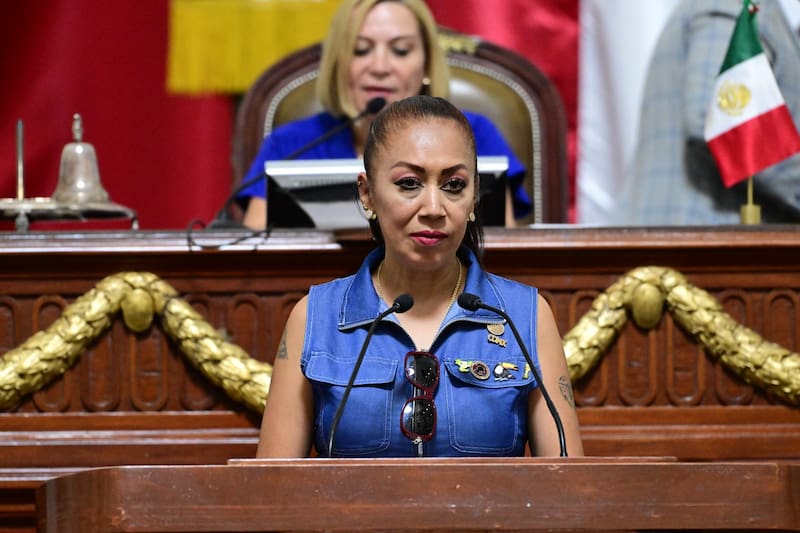 Diputada Rebeca Peralta León. Denuncias del Grupo Parlamentario del PVEM por la falta de publicidad y claridad en el trámite del seguro por caída de árboles en autos y casas.