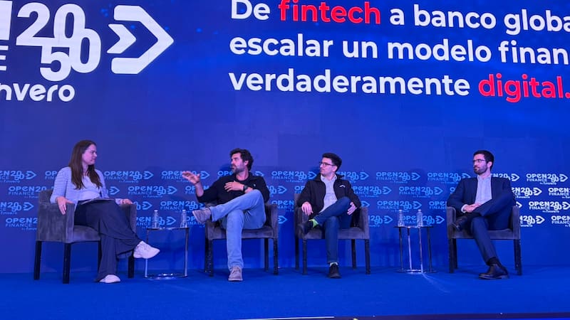 Directivos de Mercado Pago, Revolut y Klar en Open Finance 2050.