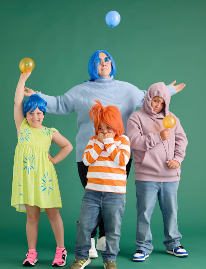 Los personajes de Intensamente son una opción para disfrazarse en Halloween.