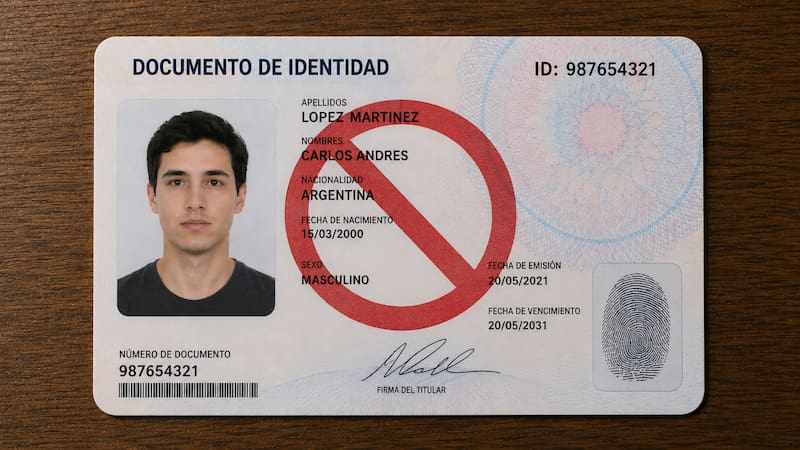 El Gobierno destruirá masivamente los documentos de identidad de las personas que incumplan esta norma.