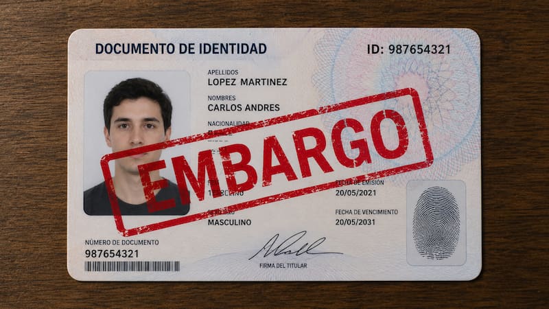 Oficial | El Gobierno embargará y dejará sin validez los documentos de identidad de las personas que incumplan esta norma. (Representación creada con IA)