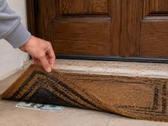 Colocar un billete de dólar debajo del tapete de la entrada: para qué sirve y por qué lo recomiendan