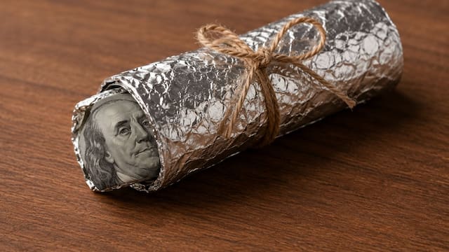 Envolver un billete de dólar en papel aluminio: para qué sirve y por qué muchos lo recomiendan