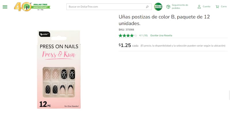 Las uñas press on vienen con distintos modelos.