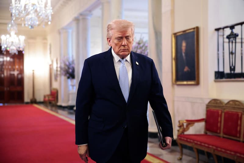 Washington (United States), 20/03/2026.- US President Donald Trump arrives for the Commander in Chief Trophy Presentation at the White House, Washington, DC, USA, 20 March 2026. EFE/EPA/SHAWN THEW / POOL