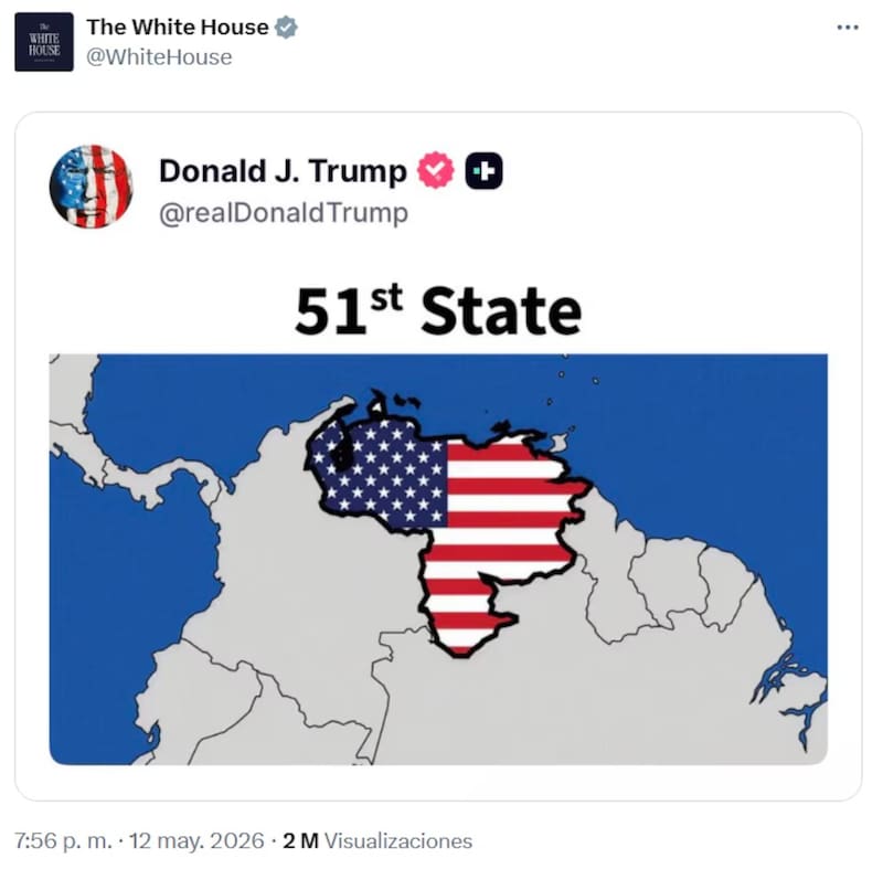 Donald Trump quiere anexar a Venezuela como estado de su país