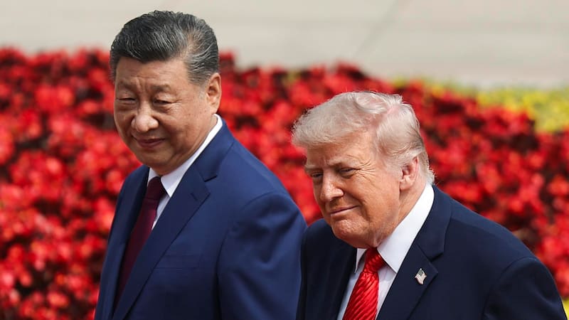 Donald Trump y Xi Jinping reunidos en China (EFE/EPA/Maxim Shemetov / POOL)
