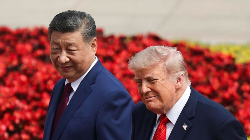 Donald Trump y Xi Jinping reunidos en China (EFE/EPA/Maxim Shemetov / POOL)