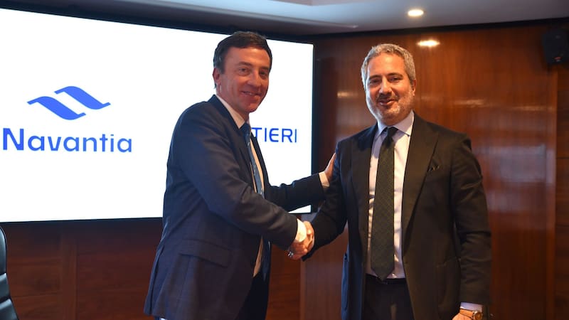 Ricardo Domínguez, presidente de Navantia, y Pierroberto Folgiero, consejero delegado y director general de Fincantieri. Foto: Navantia