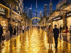 Pavimentarán con oro el distrito más lujoso del país: habrá más de 1000 tiendas con productos importados