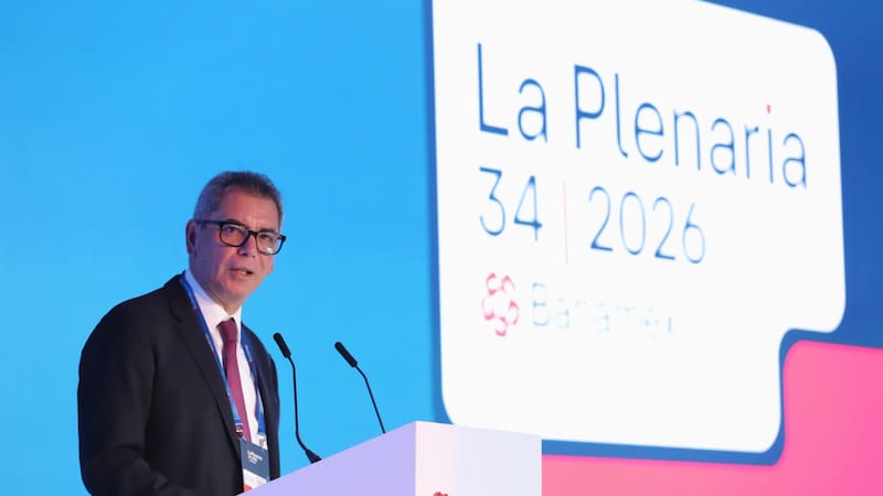 Edgar Amador Zamora Torres, secretario de Hacienda, en la Reunión Plenaria de Banamex 2026.