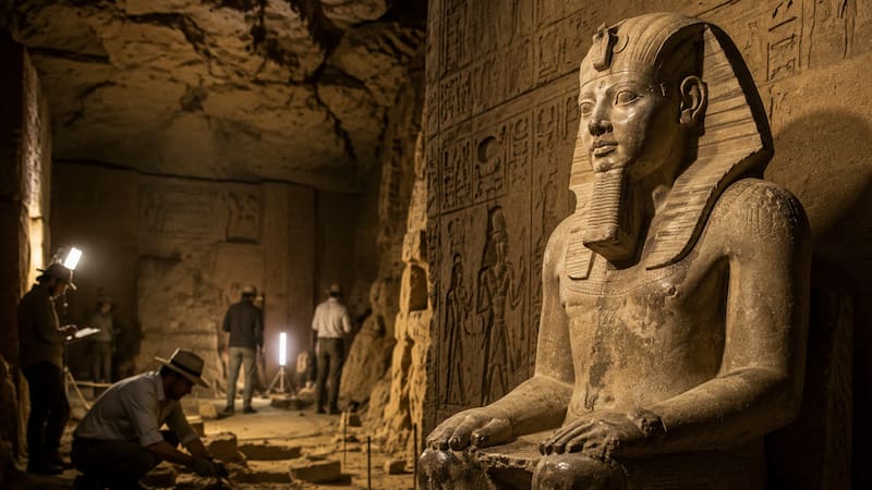 Descubren una estatua de más de 4000 años que cuestiona lo establecido y tendría el potencial de cambiar la historia del Antiguo Egipto.