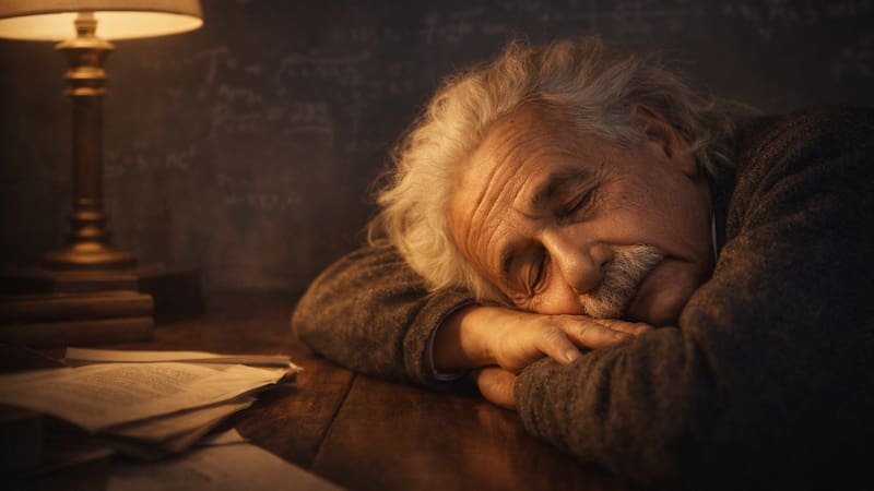 Albert Einstein priorizaba el descanso prolongado y las siestas como parte de su rutina intelectual.