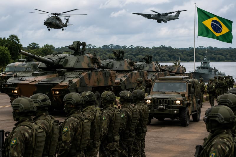 El operativo moviliza al Ejército, la Marina y la Fuerza Aérea con patrullajes terrestres, fluviales y aéreos en una de las zonas fronterizas más estratégicas de Sudamérica.